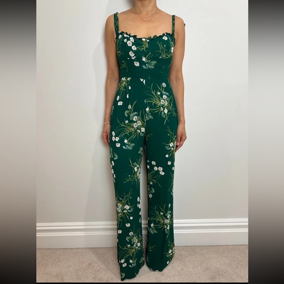 Reformation Alva Green Jumpsuit - Picture 2 of 5